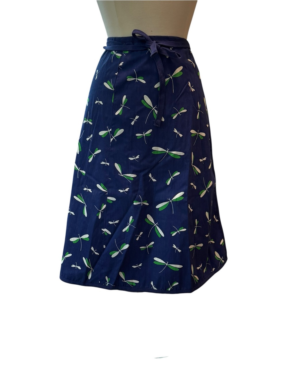 VTG Dragonfly Wrap Skirt Reversible Preppy Women’s Sz Medium READ